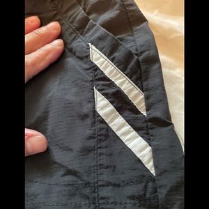 Jet Black Capris 2 Slit Pockets By Athletic Works